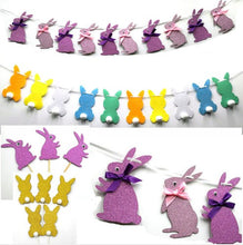Load image into Gallery viewer, 5pcs Cute Happy Easter Rabbit Cake Toppers Cake Decorating Supplies For Easter Birthday